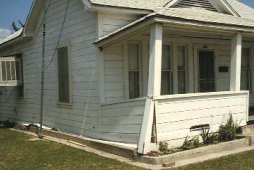Wrong – The house was not bolted to the foundation and shifted off the foundation during an earthquake. 