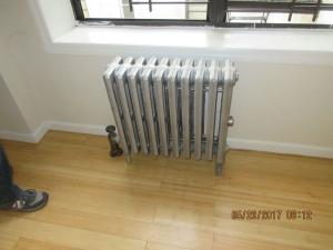 An air vent mounted low on the radiator will allow more steam to enter the radiator before it shuts