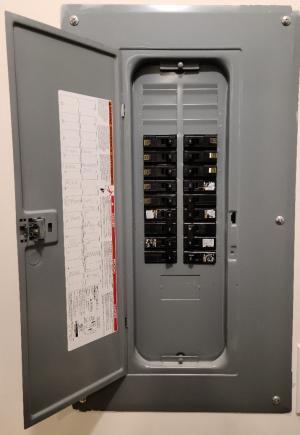 Before replacing linear light fixture tubes or wiring, turn off the electric circuit at the electric panel.