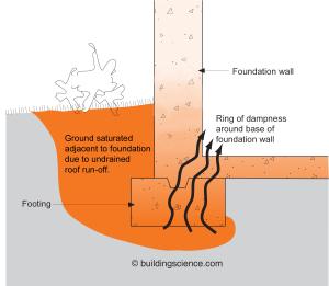 Saturated ground water