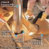 Furnace and chimney flues often have large gaps around them that allow air leakage from the home into the attic . (Source: Family Handyman)