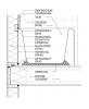 Air sealing behind tub with thin-profile sheathing - section
