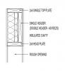 Outset header with head plate