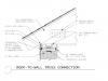 Connection of roof truss to wall panel