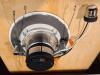 The grey ring around the back of this LED retrofit ceiling fixture trim kits is a foam gasket to air seal the fixture. 