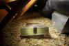 Right - This attic catch cover is insulated with rigid foam