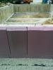 Wrong – When more than one layer of insulation is installed, the seams should be staggered to discourage ground water from reaching the foundation wall.