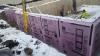 Right - The basement walls are wrapped with 3 inches of XPS rigid foam that will be taped at the seams then covered with a dimpled plastic water barrier.