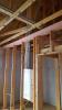 A foam gasket is installed along the top plates before installing drywall as an air-sealing step to help achieve a quieter, draft-free home.