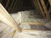 Closed-cell spray foam covers the heat recovery ventilator ducts and also seals all top plates and seams in the ceiling drywall of the vented attic. 