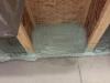 The builder used spray foam in difficult-to-air seal spots like the rim joists.