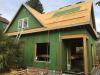 Right – The sheathing and window sills are sealed with a paint-on flashing.