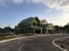 Right – Coated OSB provides a weather-resistant air barrier for this envelope of this home. 