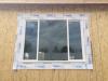 Wrong – The flashing tape was not installed with a roller to completely adhere it to the OSB sheathing surface.