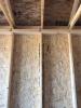 Right – Hurricane strapping attaches every roof truss to a wall stud.