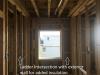 Right – Ladder blocking allows the exterior wall to be insulated where intersected by an interior wall.