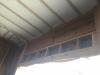 Right - Netted blown fiberglass fills ceiling joist cavities.