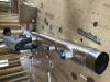 Right – A contractor installs mastic in branch duct take offs to air seal the seams where they attach to the trunk duct.
