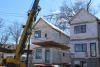 Right – The entire first floor and second floor of these modular homes were assembled in the factory and installed on an insulated concrete basement foundation on site. 