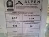 Right – This National Fenestration Rating Council (NFRC) label shows the insulation U-Factor, solar heat gain coefficient, visible transmittance, and condensation resistance for this triple-pane window.