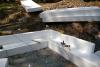 In cold climates, install slab edge insulation when pouring slab on grade foundations.