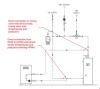 Wrong: HPWH inlet and outlet are piped to mixing valve inlet and DCW make up, driving erratic HPWH and mixing valve behavior  