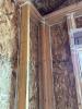 All wall cavities in this exterior wall were air sealed by caulking the sheathing to the frame and caulking the joints between framing members