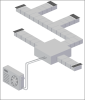 This “high static ducted cassette” heat pump system is similar to a traditional centrally ducted system, serving several areas of a home from one indoor unit