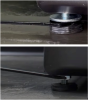 Most clothes washers come with leveling feet that can be raised and lowered with a leveling nut.