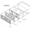 The components of a framed wall include from inside to out: gypsum, wood studs, OSB or plywood sheathing, and siding.