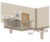 Compressor is relocated onto a cantilevered deck or platform