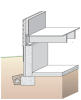 Concrete crawlspace wall with exterior insulation.