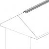 Right – A continuous ridge vent provides full ventilation to a vented attic
