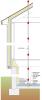 Radon vertical ventilation pipe system – retrofit basement construction