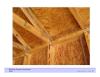 This home has hurricane straps at every roof truss to attach the roof to the exterior wall top plate for increased resistance to wind uplift (Source: David Weekly Homes). 
