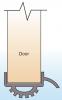 Designs for a door threshold to keep out wind-driven rain. 