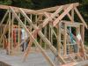 Wrong - Framing a dormer using only toe nailing and end nailing is not acceptable in areas subjected to high winds, hurricanes, or earthquakes.
