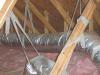 Duct insulated with a minimum of R-8 insulation