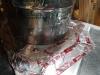 Wrong - Duct juncture seam should be sealed with metal tape or mastic.