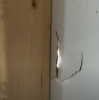 Durability concerns on a house continuously sheathed with a proprietary fiber structural panel used as bracing. Photo 1 of 2.