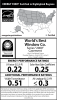 The NFRC/ENERGY STAR label provides consumers with several performance ratings for a window