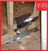 No insulation installed in cavity and not air sealed