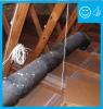 Duct is located in unconditioned space and is properly insulated