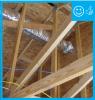 Exhaust duct is well supported by framing and support straps