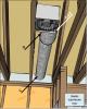 Bathrooms should be equipped with an exhaust fan that vents directly outdoors