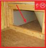 Wrong – Air barrier not sealed