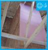 Right – Rigid air barrier is installed to hold insulation in place