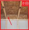 Wrong - The band joist above this garage-house shared wall is not properly sealed.