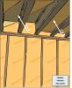 Air-seal the floor above a garage when there is living space above the garage and make sure floor insulation is in full contact with the underside of the subfloor.
