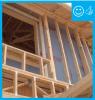 Right – Rigid air barrier installed between double-wall assembly. Inside cavity will be insulated